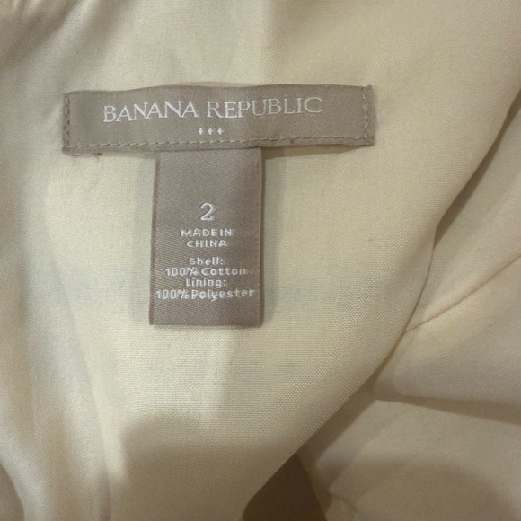 Banana Republic Striped Sheath Dress Tan Black Sleeveless Lined Size 2 - Picture 2 of 4